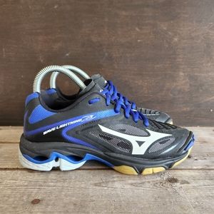 Mizuno Wave Lightning 3 Volleyball Shoes Blue Black Women's Size 6